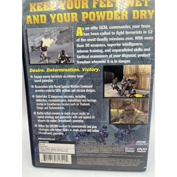 SOCOM U.S. Navy SEALs - PlayStation 2 PS2 - Complete w/ Manual - Picture 6 of 9